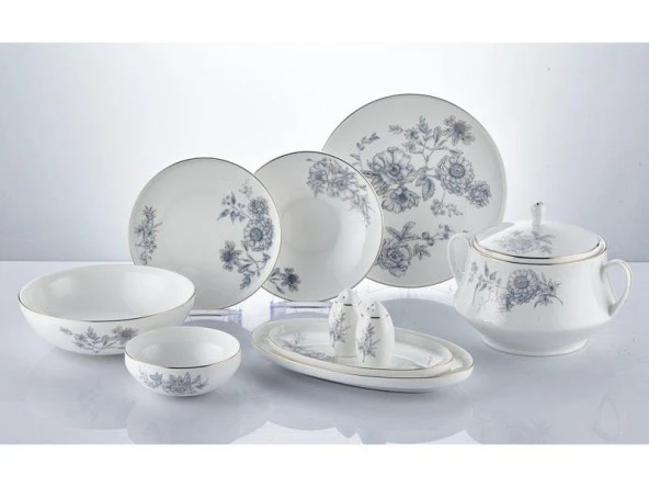 LAMEDORE UFO FLOWER 59PCS DINNER SET ürün görseli 1