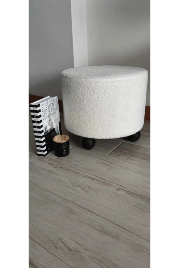 BEYLERBEYİ Puf El Yapımı Puf Kedi Yatağı Makyaj Masası Pufu Salon Pufu Oturma Odası ürün görseli 1