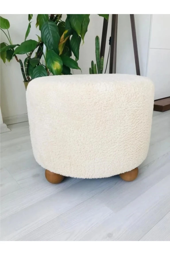 BEYLERBEYİ Puf El Yapımı Puf Kedi Yatağı Makyaj Masası Pufu Salon Pufu Oturma Odası ürün görseli 1