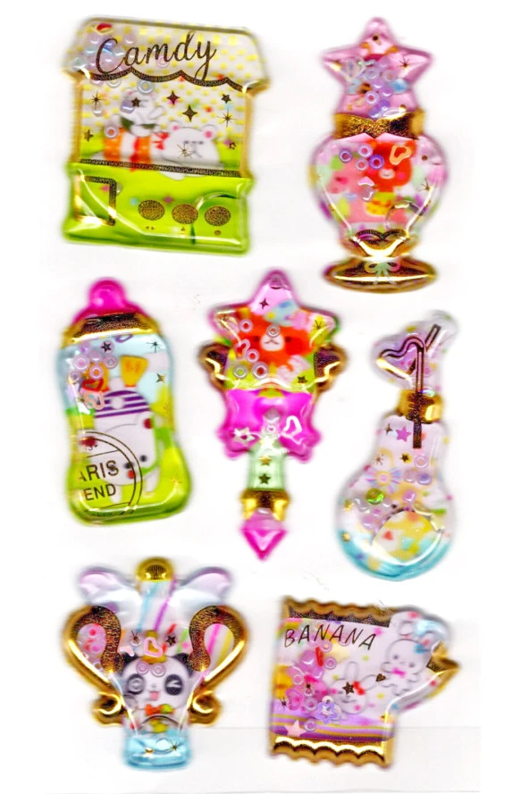 Sticker Kabartmalı Stiker Defter, Planlayıcı Etiket (sulu-909)-14x8 cm - Sulu Candy Shop ürün görseli 1