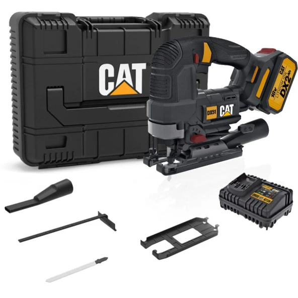 CAT DX51 18Volt/4.0Ah Li-ion Tek Akülü Profesyonel Kömürsüz Dekupaj Testere ürün görseli 1