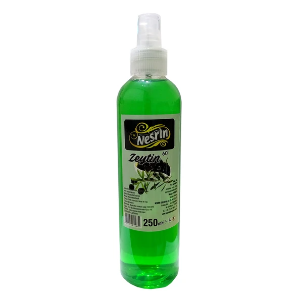 Zeytin Kolonyası 60 Derece Pet Şişe Sprey 250 ML ürün görseli 1