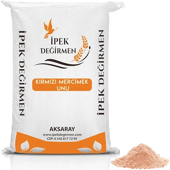 İpek Değirmen Glutensiz Kırmızı Mercimek Unu 15 Kg - Çuval Fiyatı ürün görseli 1