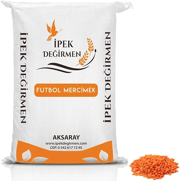 İpek Değirmen Kırmızı Futbol Mercimek 1 Kg - Geleneksel Saf ürün görseli 1