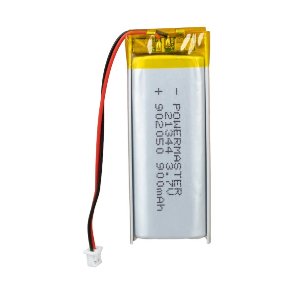 Powermaster 3.7 Volt 900 Mah Lityum Polimer Şarjlı Pil 9X20X50 mm Akıllı Saat Kulaklık Pili ürün görseli 1