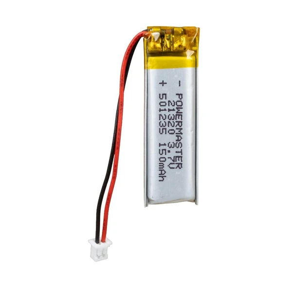 Powermaster 3.7 Volt 150 Mah Lityum Polimer Şarjlı Pil 5X12X35 mm Akıllı Saat Kulaklık Pili ürün görseli 1