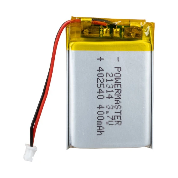 Powermaster 3.7 Volt 320 Mah Lityum Polimer Şarjlı Pil 4X25X40 mm Akıllı Saat Kulaklık Pili ürün görseli 1