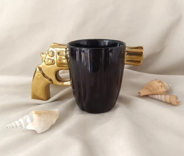 Kupa Fincan Kahve Fincanı 300 ml 3D Tasarım Bardak Çay Su Bardağı ürün görseli 1