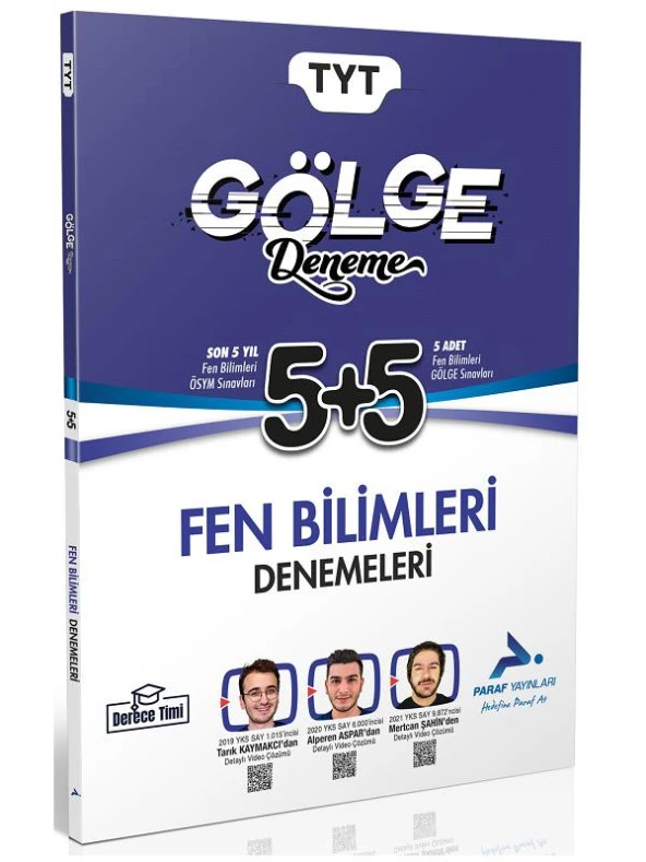Paraf YKS TYT Fen Bilimleri Gölge 5+5 Deneme Paraf Yayınları ürün görseli 1