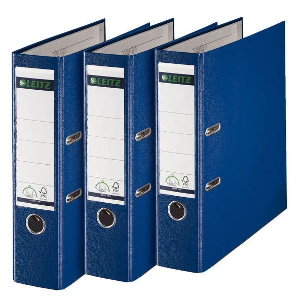 Leitz 1010 Mavi Geniş Plastik Klasör - Resim 3