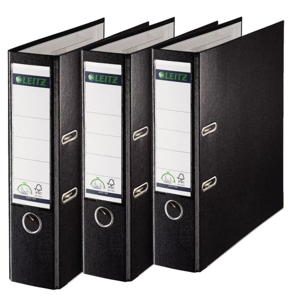 Leitz 1010 Siyah Geniş Plastik Klasör - Resim 3