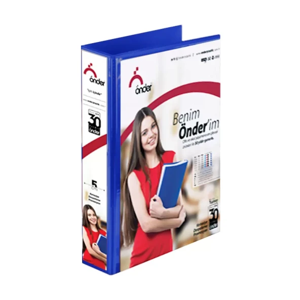 ÖNDER 2003-6 2 HALKALI D MEKANİZMALI KLASÖR A4 30mm LACİVERT ürün görseli 1