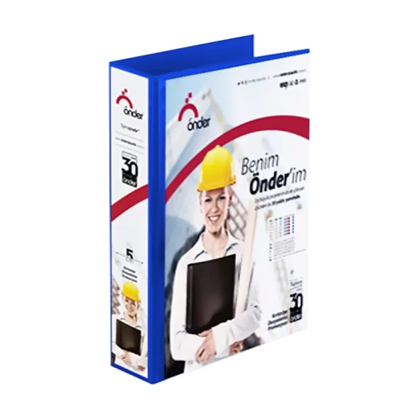 ÖNDER 2015-6 4 HALKALI D MEKANİZMALI KLASÖR A4 50mm LACİVERT ürün görseli 1