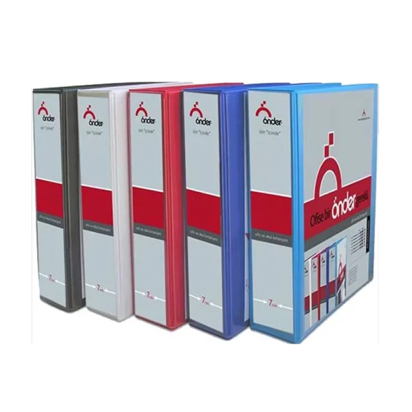 ÖNDER 2007-1 2 HALKALI D MEKANİZMALI KLASÖR A4 70mm MAVİ ürün görseli 1