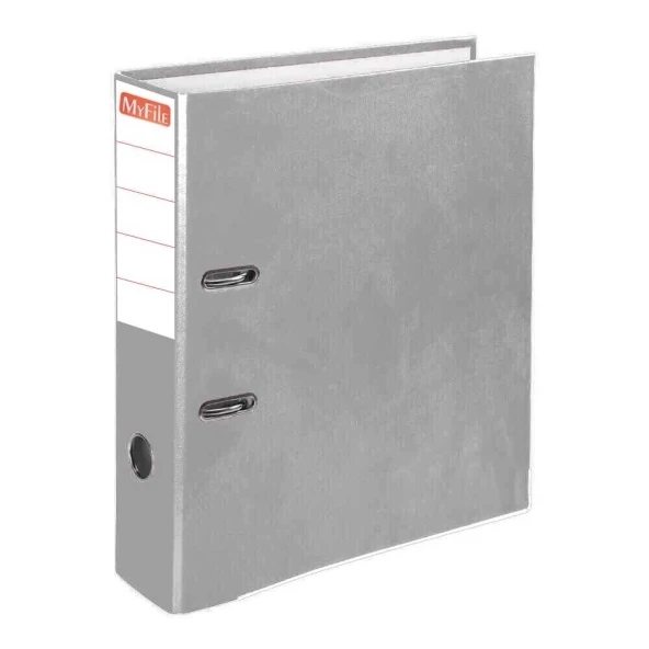 My File Geniş Plastik Klasör Gri - Resim 2