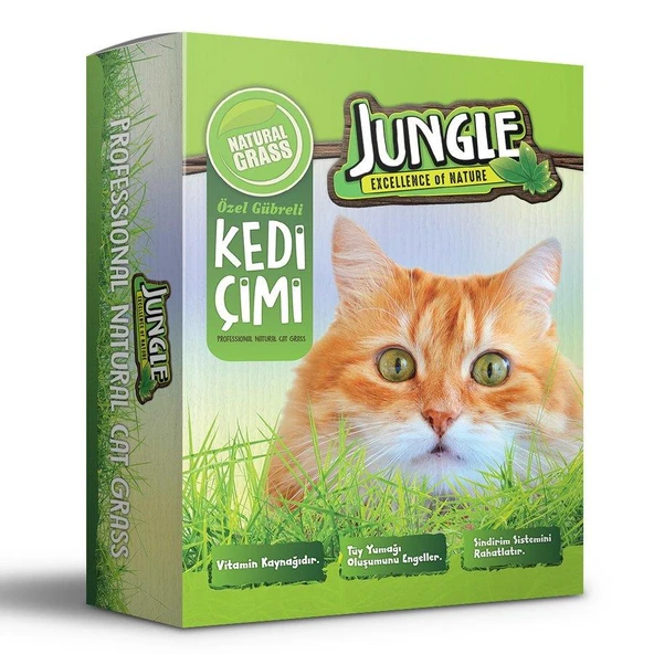 Jungle Kedi Çimi Kutulu (Fileli) ürün görseli 1