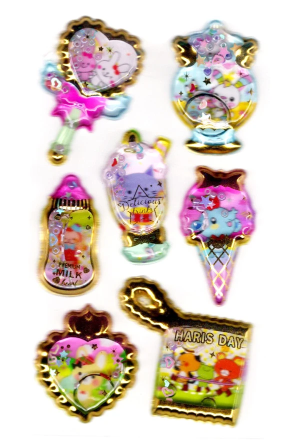 Sticker Kabartmalı Stiker Defter, Planlayıcı Etiket (sulu-910)-14x8 cm - Sulu Tatlı ürün görseli 1