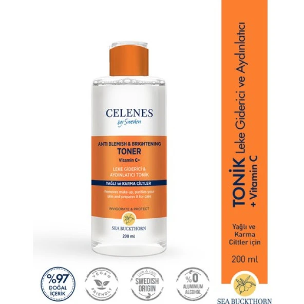 Celenes Sea Buckthorn Aydınlatıcı Tonik 200 ml ürün görseli 1