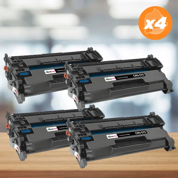 Canon CRG-070 Muadil Toner - Çipli 4'lü Avantaj Paket / LBP243dw / LBP246dw / MF461dw / MF463dw / MF465dw / 5639C002AA ürün görseli 1