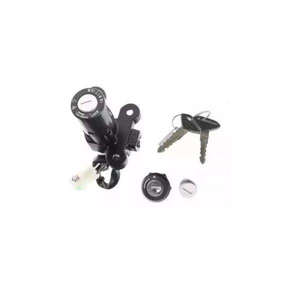 BAJAJ BOXER 150 KONTAK KİLİT SETİ KOMPLE 4 KABLOLU ORJİNAL ürün görseli 1