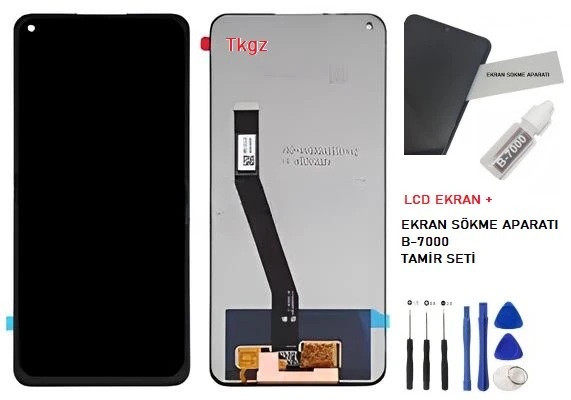 Xiaomi Redmi NOTE 9 Lcd Ekran Dokunmatik Orijinal Kalite + B-7000 + TAMİR SETİ ürün görseli 1