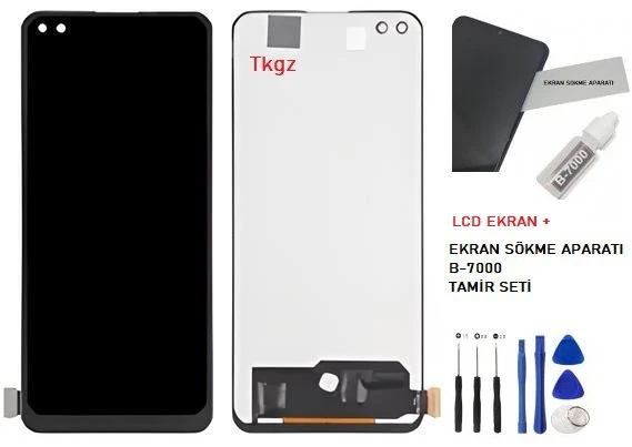 Oppo Reno 4 LİTE Lcd Ekran Dokunmatik Orijinal Kalite + B-7000 + TAMİR SETİ ürün görseli 1