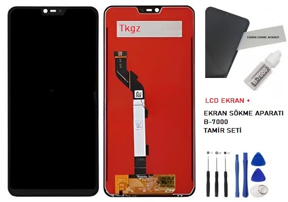 Xiaomi Mİ 8 LİTE Lcd Ekran Dokunmatik Orijinal Kalite + B-7000 + TAMİR SETİ ürün görseli 1