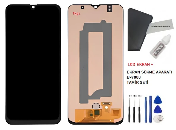 Samsung Galaxy A30S - SM-A307 Lcd Ekran Dokunmatik Orijinal Kalite + B-7000 + TAMİR SETİ ürün görseli 1