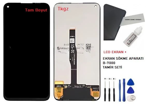 Tkgz - P40 Lite Lcd Ekran Dokunmatik + B-7000 + Tamir Kiti ürün görseli 1