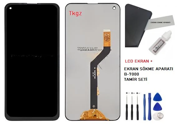 Infinix NOTE 7 LİTE Lcd Ekran Dokunmatik Orijinal Kalite + B-7000 + TAMİR SETİ ürün görseli 1