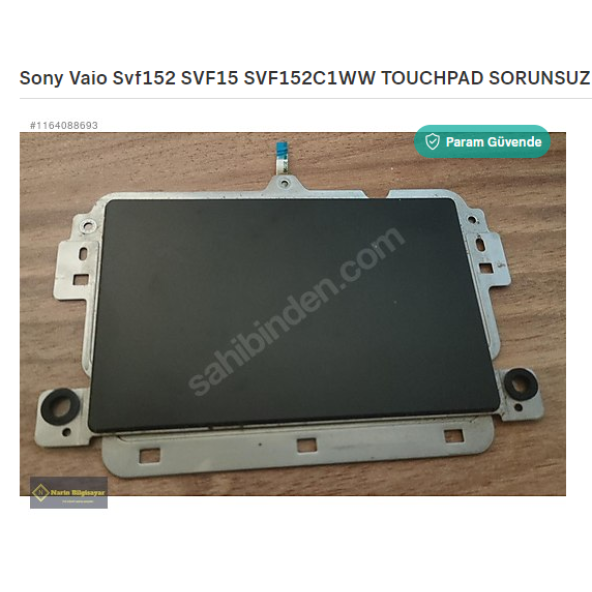 Sony Svf152 SVF152C1WW SVF152A29W TOUCHPAD SORUNSUZ SİYAH ürün görseli 1