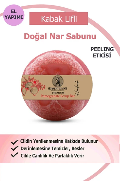 Hürrem Sultan Doğal Kabak Lifli Nar Sabunu 130 Gr ürün görseli 1