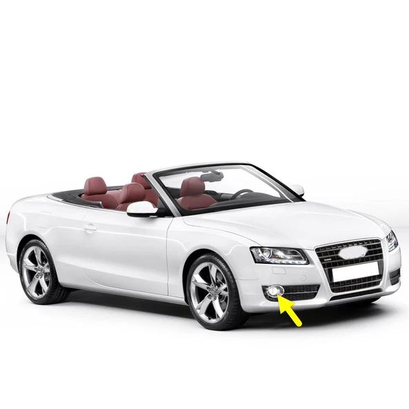 Audi A5 Cabriolet 2010-2011 Ön Tampon Sağ Sis Farı Lambası 8T0941700E ürün görseli 1