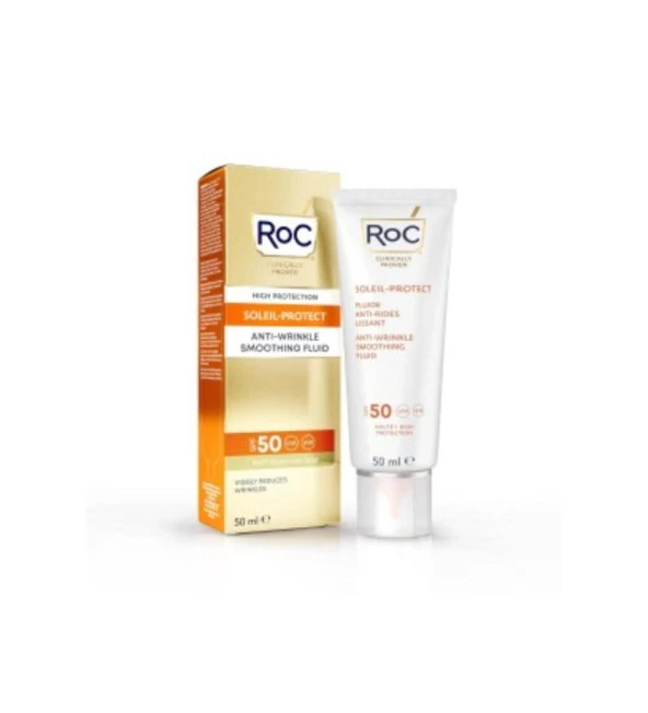 Roc Soleil-Protect Anti-Wrinkle Kırışıklık Karşıtı Likit Güneş Kremi SPF50 50 ML ürün görseli 1