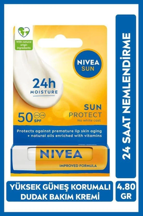 Nivea Sun Yüksek Güneş Korumalı Dudak Bakım Kremi 4,8 g ürün görseli 1