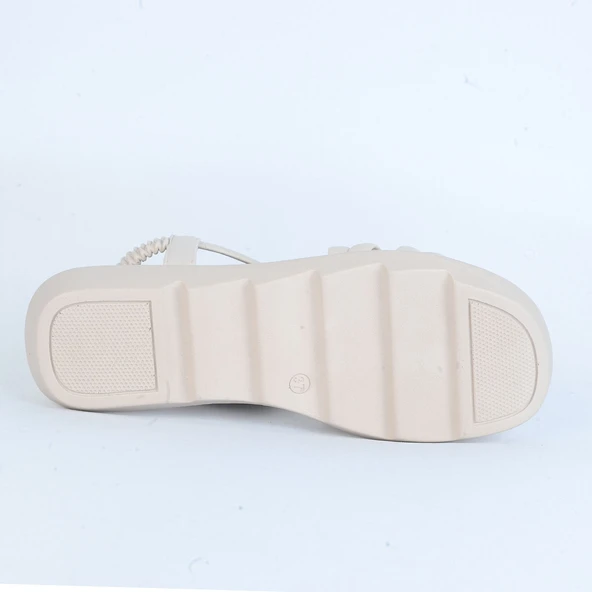 Moda Ayakkabı 01124 Şanzelize Bayan Sandalet - Resim 4