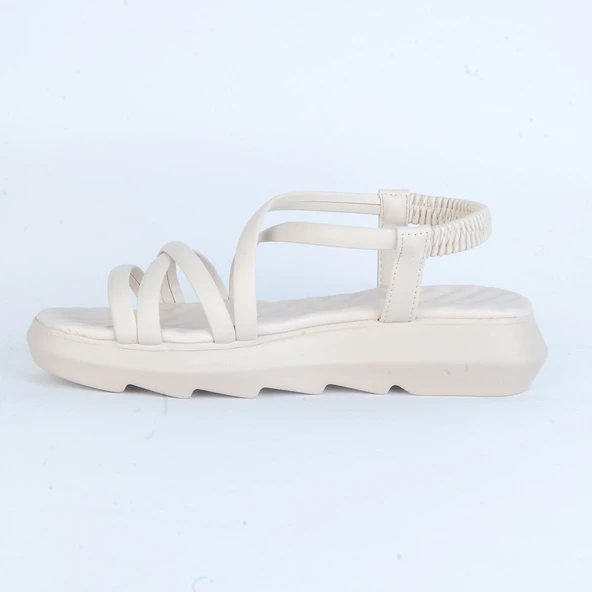 Moda Ayakkabı 01124 Şanzelize Bayan Sandalet - Resim 3