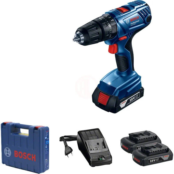 Bosch Akülü Darbeli Vidalama Matkabı GSB 180-LI (2 x 2,0 Ah Akü) ürün görseli 1