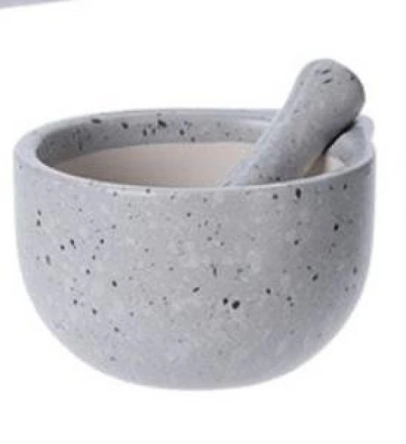 TANTİTONİ STONWARE 330 ML HAVAN AÇIK GRİ 12,7 X 10,7 X 6,5 CM ürün görseli 1
