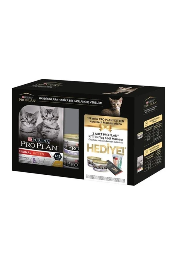 Proplan Pro Plan Yavru Kedi Başlangıç Seti (mama, Konserve, Ölçü Kabı, Bakım Rehberi) ürün görseli 1