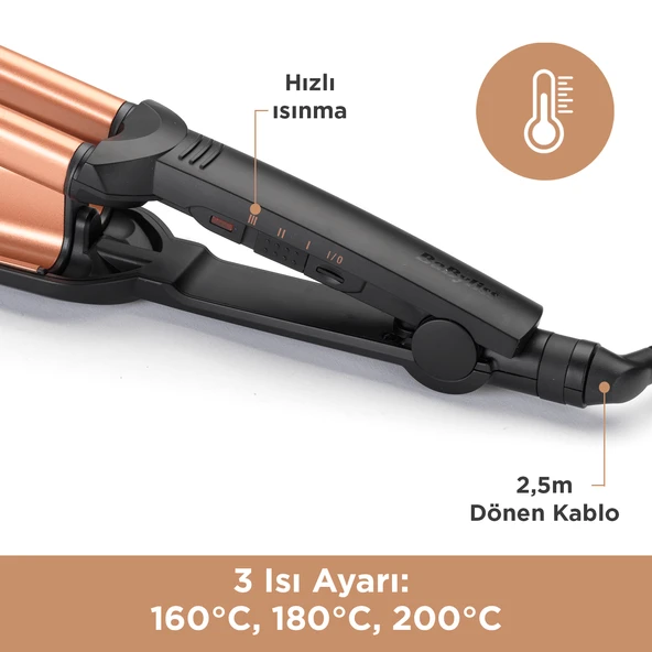 BaByliss W2447E Deep Waves Su Dalgası Saç Maşası - Resim 5