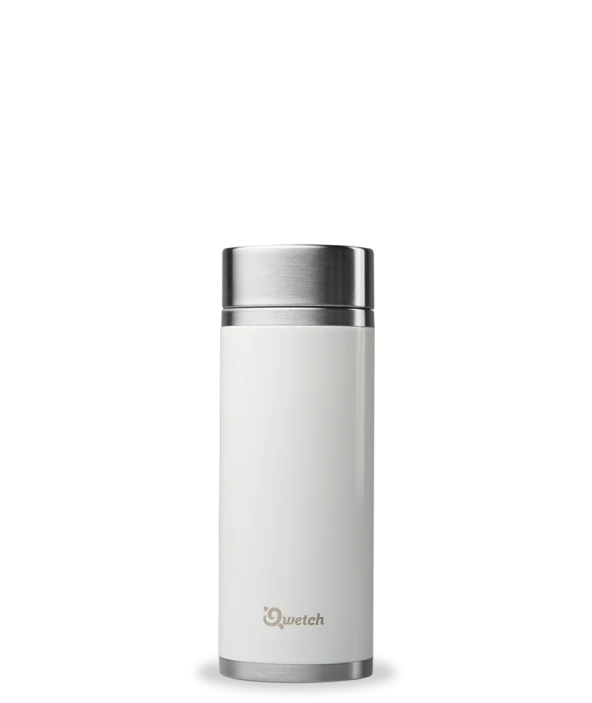 Qwetch QT5030 Isı Yalıtımlı 400 ml Termos - İpeksi Beyaz ürün görseli 1