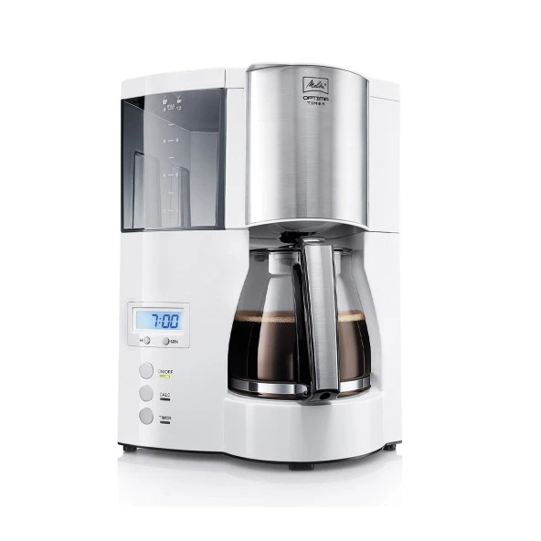 Melitta Optima Timer Zaman Ayarlı Filtre Kahve Makinesi Beyaz ürün görseli 1