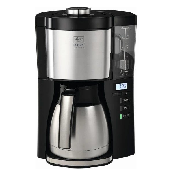 Melitta Look V Therm Tımer (Termoslu & Zaman Ayarlı) Filtre Kahve Makinesi Siyah ürün görseli 1