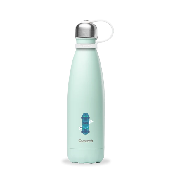 Qwetch QK9009 Kids Isı Yalıtımlı 500ml Termos - Kaykay Desenli ürün görseli 1