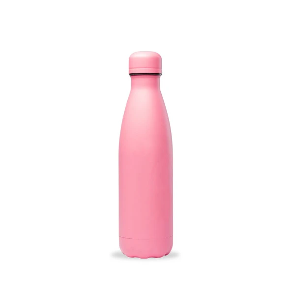 Qwetch QD3381 Sprey Desenli Isı Yalıtımlı 500ml Termos - Pembe ürün görseli 1