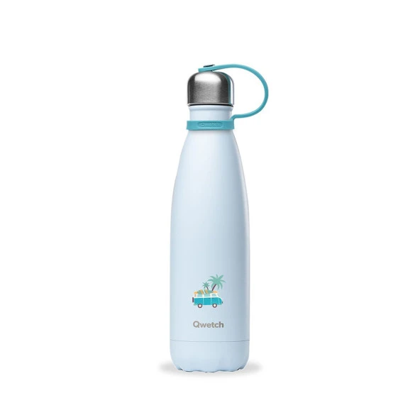 Qwetch QK9007 Kids Isı Yalıtımlı 500ml Termos - Minibüs Desenli ürün görseli 1