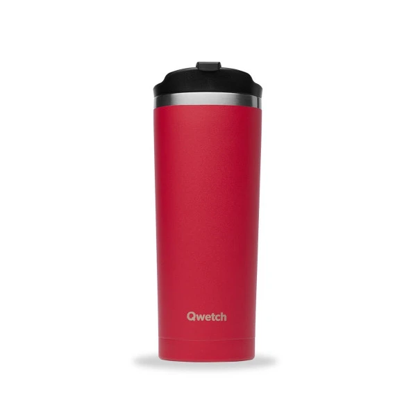 Qwetch QM6097 Isı Yalıtımlı 470ml Termos Mug – Kırmızı ürün görseli 1
