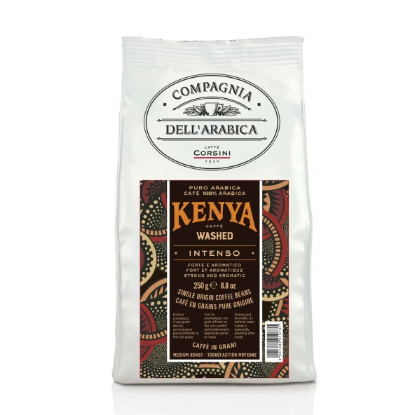 Caffe Corsini Kenya %100 Arabica Çekirdek Kahve 250GR ürün görseli 1