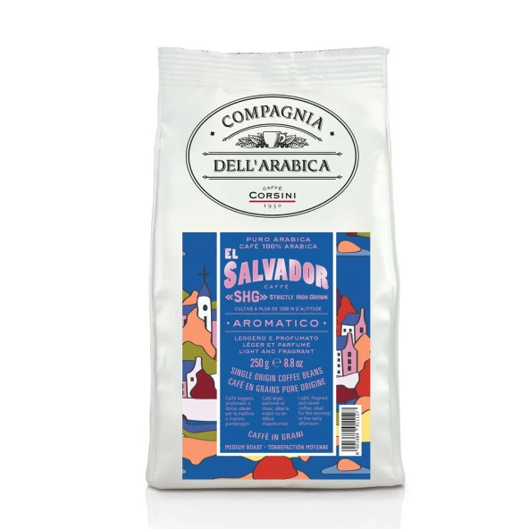 Caffe Corsini El Salvador %100 Arabica Çekirdek Kahve 250GR ürün görseli 1